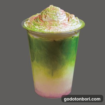 Matcha Latte with Whipped Cream