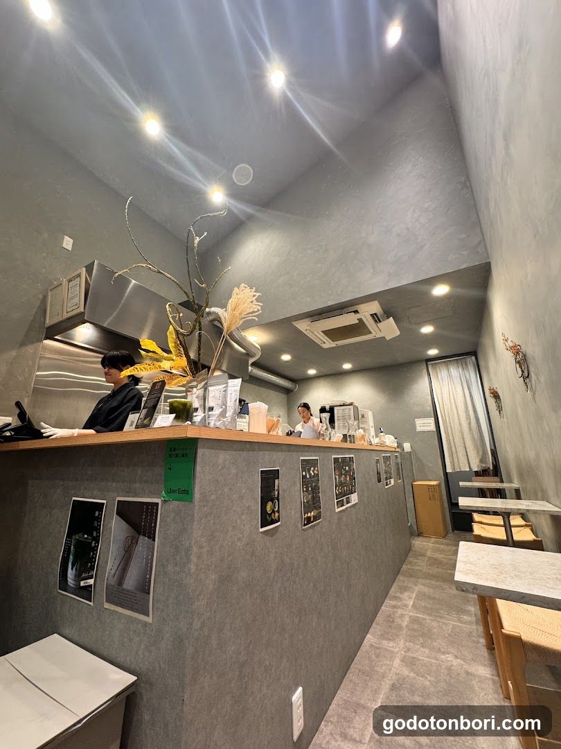 Interior of a modern cafe or coffee shop