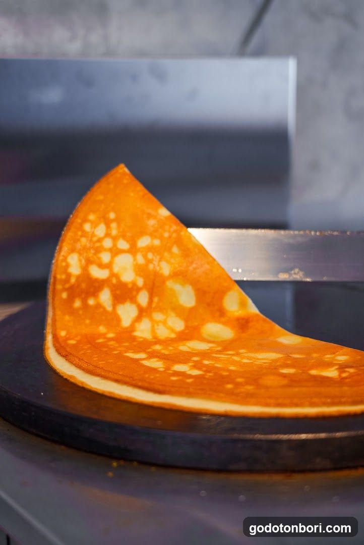 Crepe on Griddle