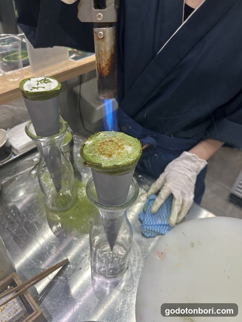 Matcha Latte Preparation