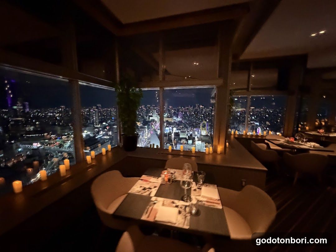 Rooftop Restaurant at Night