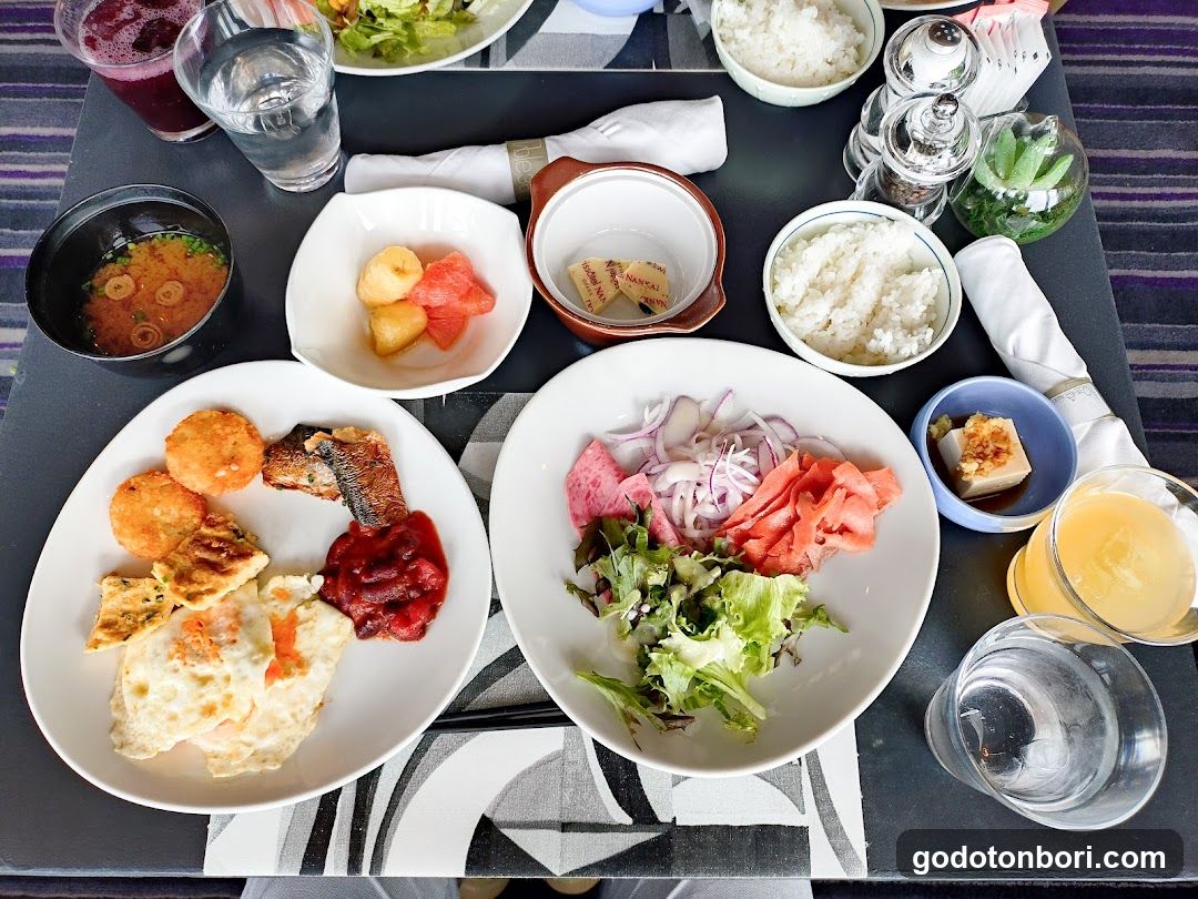 Aircraft Breakfast Spread