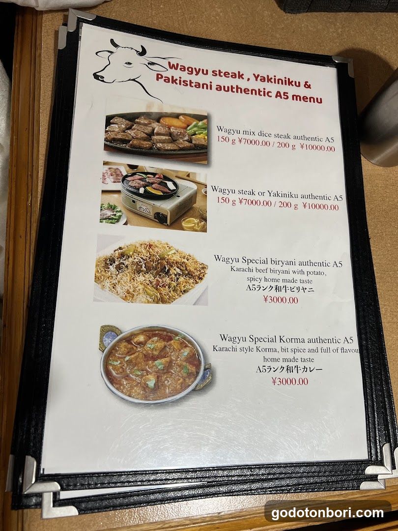 Wagyu Steak, Yakimiku & Pakistani Authentic A5 Menu