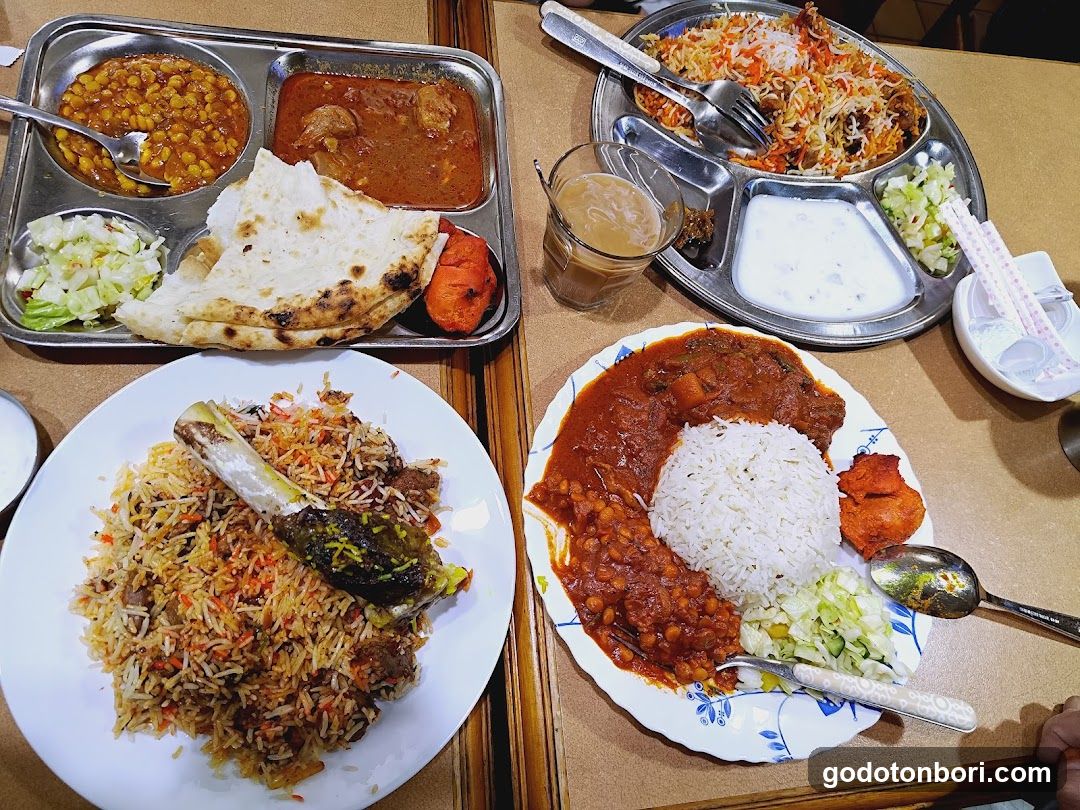 Indian Thali and Rice Platter