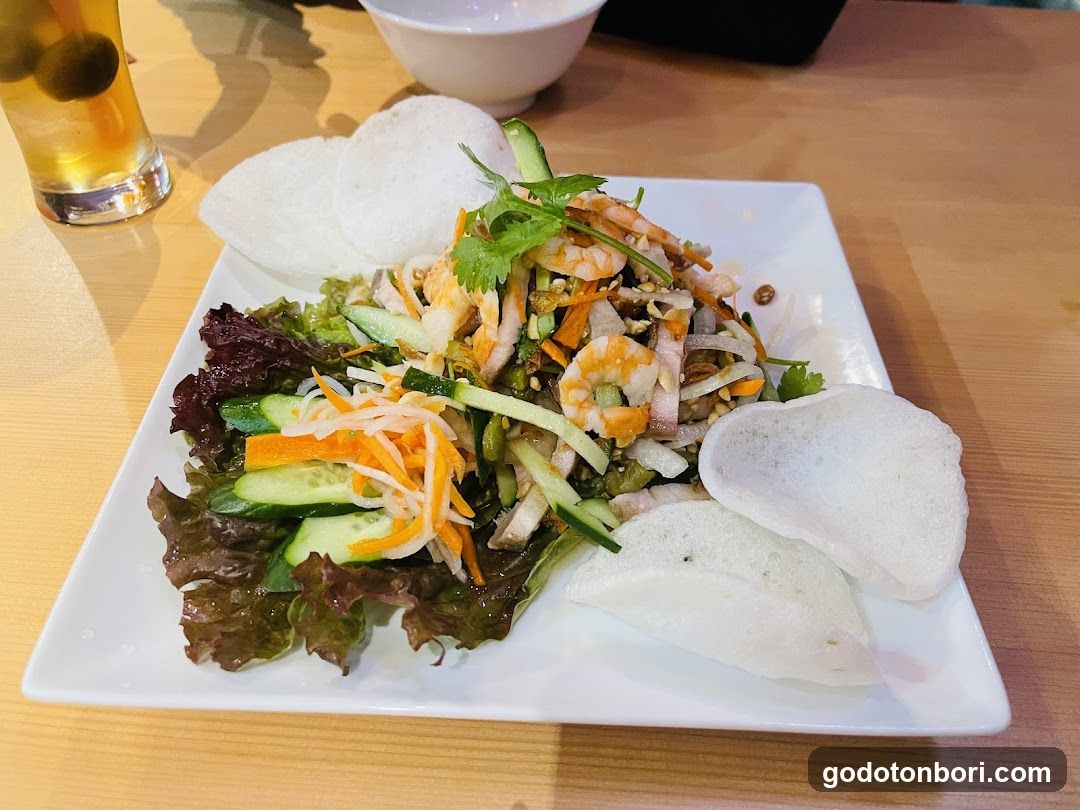Salad with Shrimp and Cucumber