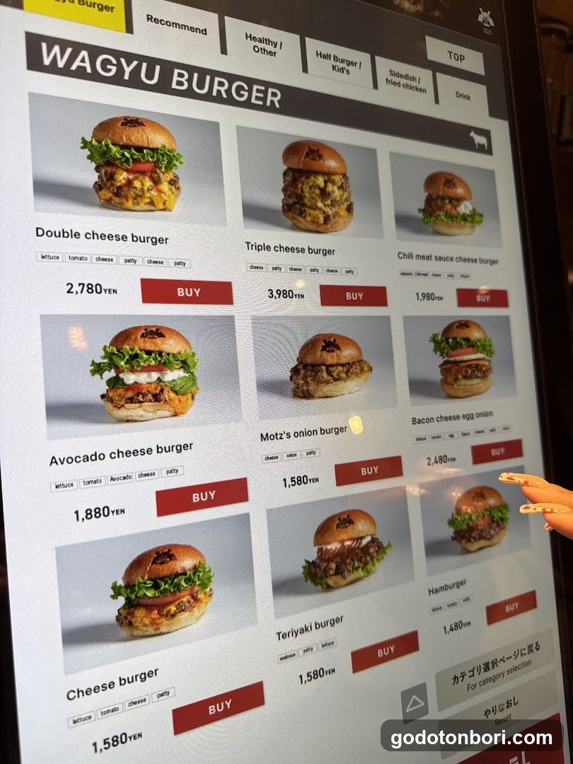 Wagyu Burger Menu Board