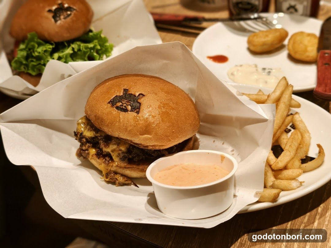 Burger and Fries Meal