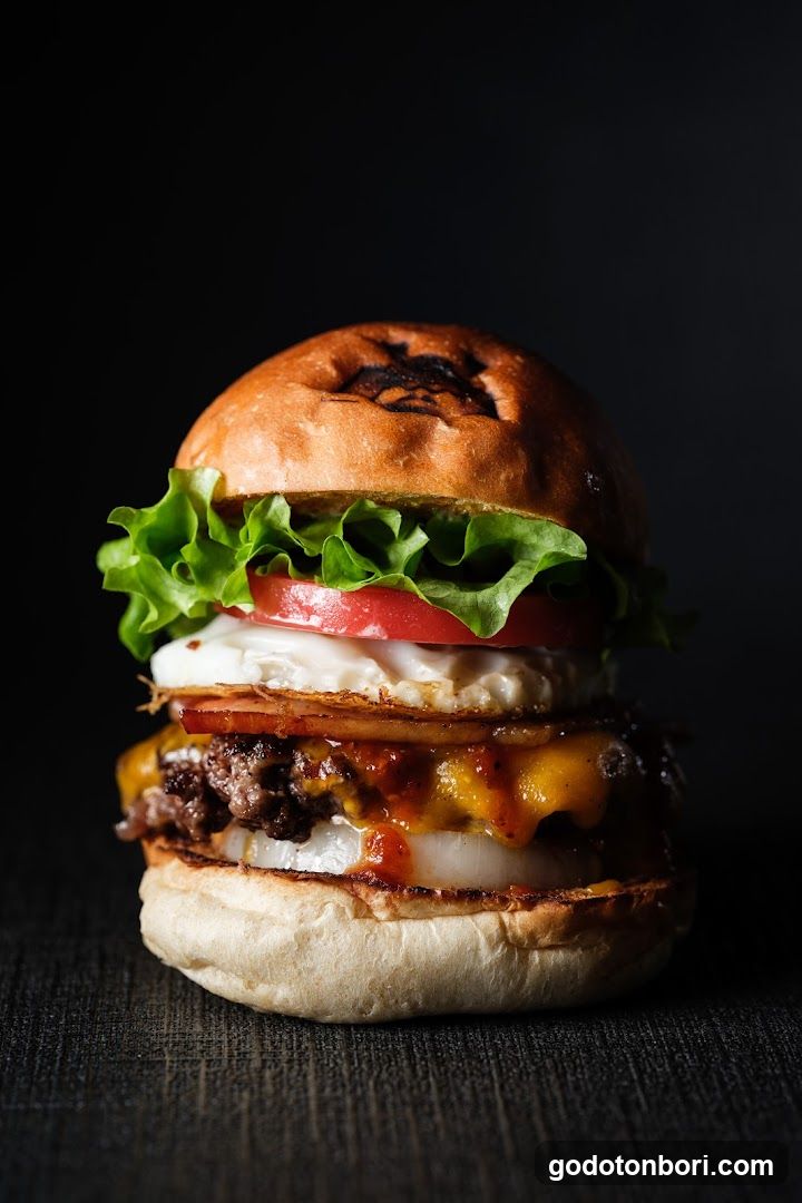 Cheeseburger with Egg and Bacon