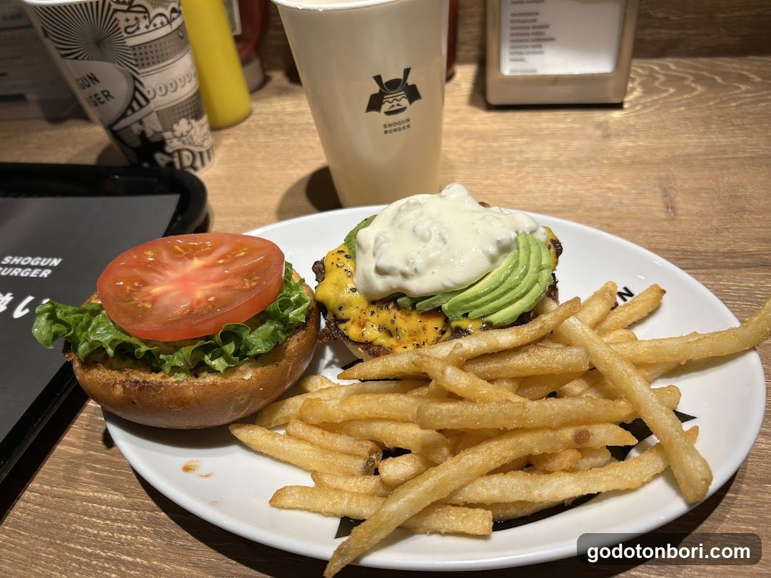Burger and Fries Meal