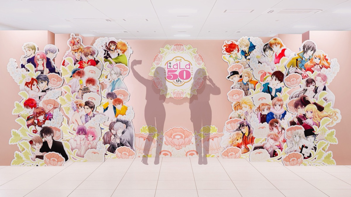 Original manga art on display